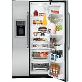 GE Cafe : CSHS5UGXSS Energy Star 25.4 Cu. Ft. Side-By-Side Refrigerator with Dispenser