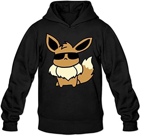 Men's for Cool Ee-vee Long-Sleeved Hoodie Sweatshirts XL Black