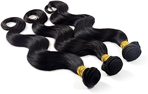 Indian Human Hair Loose Wave 3 Bundles Mixed Length 22 24 24 Inch Real Human Hair Real Human Hair by Nino Hair