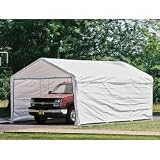 ShelterLogic 12 x 20- Feet Canopy Enclosure Kit, Fits 2- Inch Frame, White