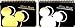 DISNEY MICKEY MOUSE BLACK SPIRAL AUTOGRAPH BOOKS - (2 Books Set) (BIGHEAD)