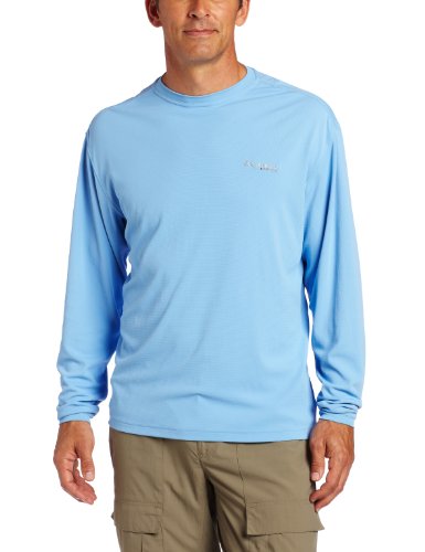 Columbia Mens Skiff Guide II Long Sleeve Tee Fishing Shirt (White Cap, Large)