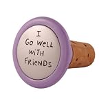 Quirky Corks Wine Stopper - Well with Friends