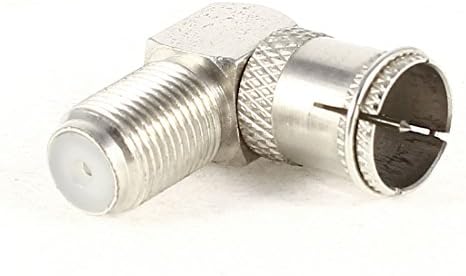TV Antenna F F/M Adapter Quick Right Angle RF Coaxial Connector