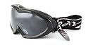 2010 Rayzor Professional UV400 Double Lensed Ski / SnowBoard Goggles, With a Black Frame and an Anti Fog Coated, Smoked Mirrored Anti-Glare Wide Vision Clarity Lens.
