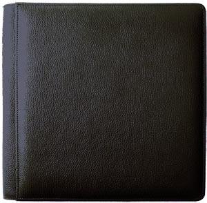 SANTA FE Black smooth-grain leather #106 scrapbook 