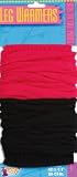 Black and Pink Leg Warmers - Womens Std.