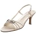 Annie Shoes Women's Lola Slingback,Ivory Satin,6.5...