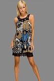Embellished Bohemian Trapeze Dresses