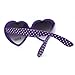 Womens Polka Dot Print Color Plastic Heart Shape Cutie Sunglasses Purple
