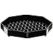 Carlisle 11036-03 6.50" Diameter x 6.50" Length x 6.50" Width x 1" Height, Black Color, SAN NeWave Octagonal Drip Tray