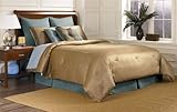3pc Twin Size Bedding Bed in a Bag Comforter Set - Southern Textiles Camel  ....
