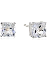 Sterling Silver 6mm Cushion Gemstone Solitaire Earrings