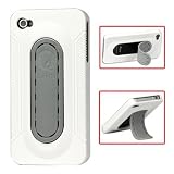 Coque arrière de protection + support vidéo souple couleur blanche pour Apple pour iPhone 4