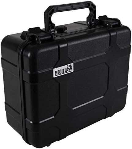 Megilla 6700 12" Waterproof Drybox Case - Layered Foam - Black