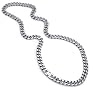 Men's Stainless Steel Curb Link Chain Necklace - 30 Inches