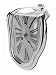 Novelty Timepiece Art Chrome Quartz Melting Clock