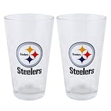 Pittsburgh Steelers Satin Etch Pint Glass Set