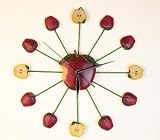 Apples 3-D Wall Clock