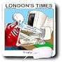Londons Times Funny Computer Cartoons - WAITING FOR AMERICA ONLINE AFTER BOOTING UP - Mouse Pads