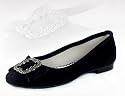 Dirndlschuhe 2265 schwarz Trachtenschuhe Ballerinas