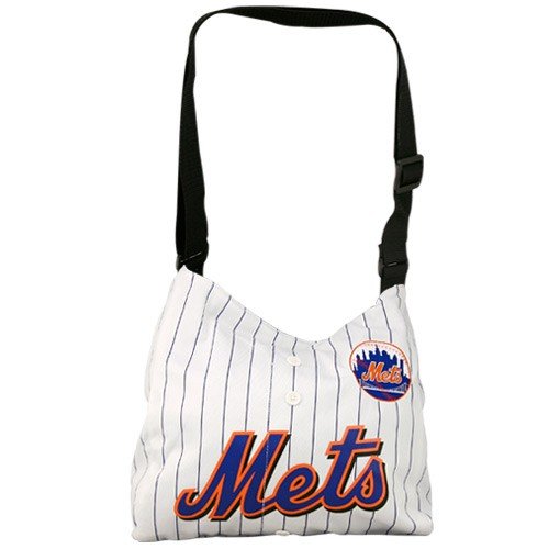 New York Mets White Pinstripe Veteran Jersey Tote Bag