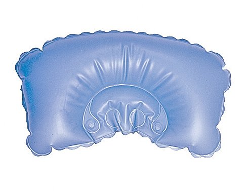 White Inflatable Bath Pillow 16in x 8in