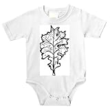 Onesie with "black and white", plant, leaf, California, foliage