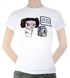 Women's: Star Wars - Nice Buns College T-Shirt, XL - White