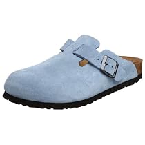 Birkenstock Boston Flat,Dream blue suede,36 Regular EU