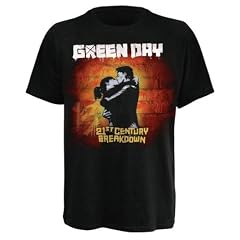T-Shirt Green Day Noir 21st Century Cover M (T-Shirt taille Medium)