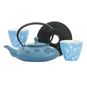 Cast Iron Tea Set- Sky by HUESNBREWS