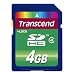 Transcend - Tarjeta de memoria SDHC de 4 GB (clase 4)