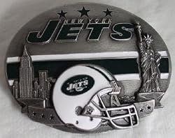 NEW YORK JETS (LIMITED EDITION) NFL LICENSED FOOTBALL BUCKLE