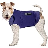 AKC - American Kennel Club AK1000-BL-XS Anti Anxiety and Stress Relief Calming Coat for Dogs, Blue