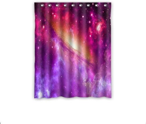 Shading Blackout Thermal Insulation Window Curtains Custom Space Universe Nebula Star light Window Window Curtain 52" x 63" Inch - 1 Piece