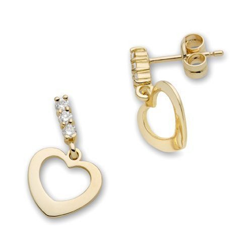 Miore-Joven Herz Ohrringe 18ct/750 Gelbgold mit 6 Brillanten zus.ca.0,03ct MA95EY Preisvergleich