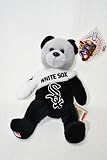 CHICAGO WHITE SOX OFFICIAL MLB TWO TONE 8IN SPECIAL FABRIC BASEBALL PLUSH TEDDY BEAR
