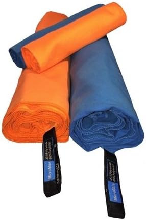 Sport and Travel Towel - Best XL Extra Large Beach Size - Ultra Compact, Absorbent & Fast Drying Towel with BONUS Small Towel, Bag and Hook! - Tangerine