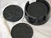 Stunning Black Marble Coaster Set of 6 Coasters Felted Bottom