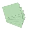 Herlitz 10835791 Karteikarten A4 100St�ck, blanko holzfrei, Farbe gr�n
