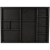 Shadow Box Tray 12"X16"-Black, Holds Assorted Size Photos