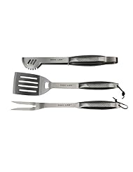 Buy Man Law 3-Piece Stainless Steel BBQ Tool Set, Silver