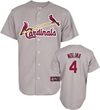 Youth St. Louis Cardinals #4 Yadier Molina Road Replica Jersey - M 10-12