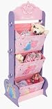 Toys : Disney Princess Hearts And Crowns Free Standing Unit With Fabric Storerage