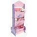 Disney Princess Hearts And Crowns Free Standing Unit With Fabric Storage