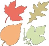 Cuttlebug 2-Inch By 2-Inch Leaves Dies, Set of 4