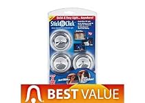 Ontel SCN-MC12 Stick 'N' Click Set of 3 Peel and Stick LED Lights