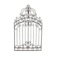 Wrought Iron Metal 50 Tuscan Garden Gate Wall Grille