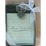 Magnetic Memo Clip - Pretty Pewter and Rhinestone Angel - CLEARANCE
